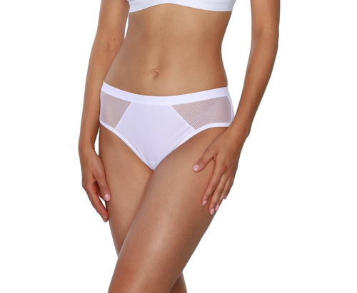 Lara B-748/2 Figi Damskie Brazyliany Kinga biały