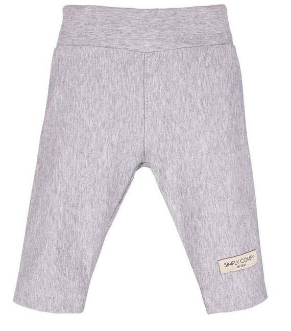 Legginsy bawełniane "SIMPLY COMFY" Ewa Klucze - szary melanż