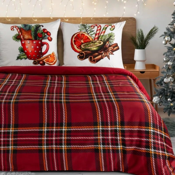 Pościel świąteczna Canela Eurofirany 100% bawełna 105 g/m² na suwak