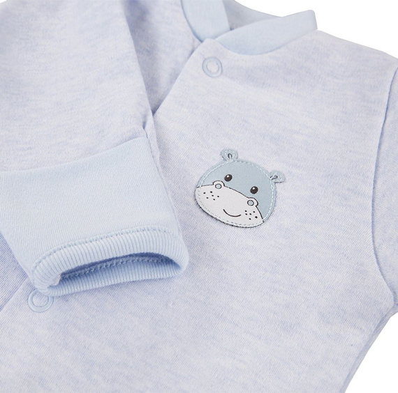 Pajac bawełniany "Baby Love" Ewa Klucze - niebieski