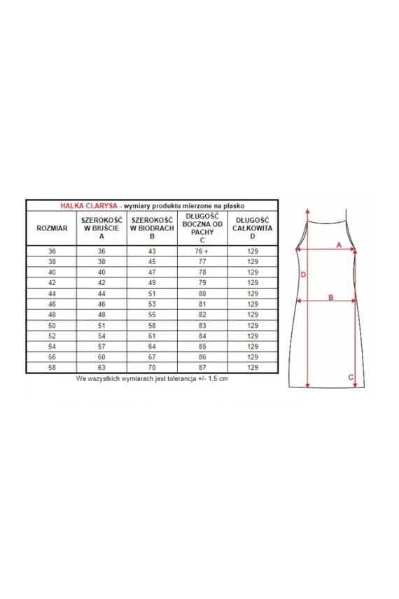 86552 Clarysa Halka damska Mewa biały