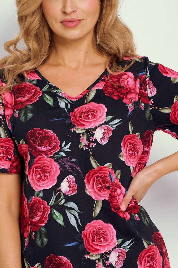 3346 Claire Koszula Damska Taro -granatowy