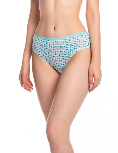 L-127 BIB-15 A'3 Figi Damskie Lama 	biały-niebiski-liliowy