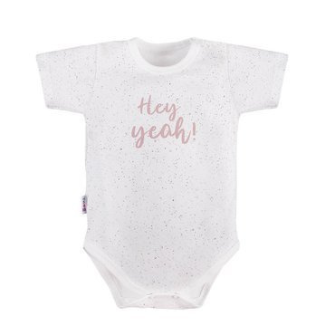 Swan Body z krótkim rękawem Ewa Klucze - druk biały