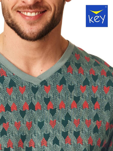 MNS 916 Piżama Męska Key zielony