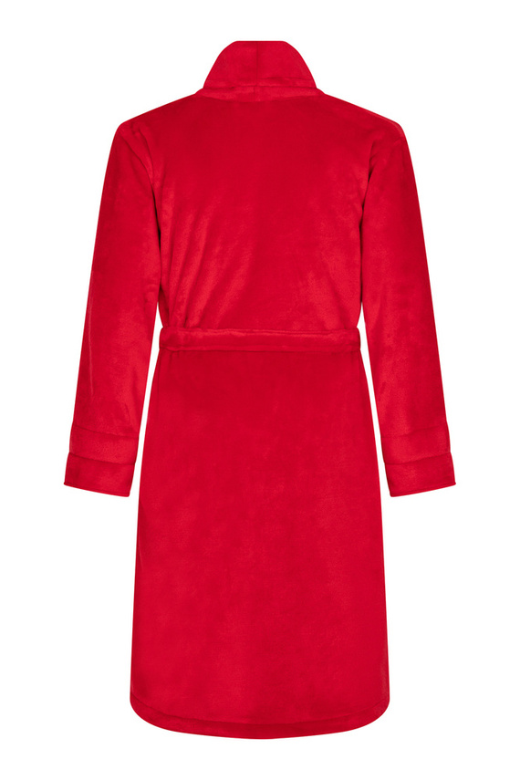 Elen Szlafrok damski polarowy ByShelly - czerwony