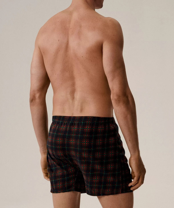 Bokserki 2GMB-013 Atlantic zielony-granatowy– męskie bawełniane bokserki w pudełku 2 sztuki