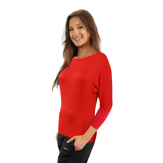 Andrea Bluzka damska kimono Sesto Senso czerwony 