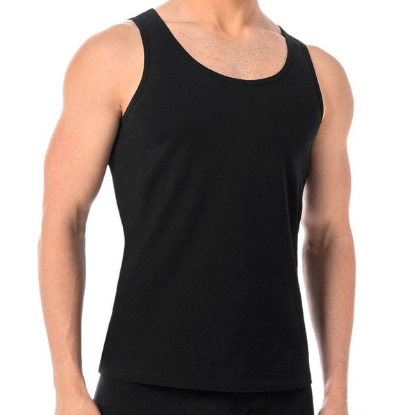 1301 Eli Podkoszulek Męski Bawełniany Teyli - czarny