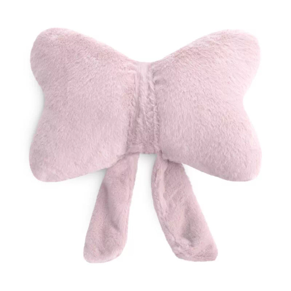 Eurofirany Wiosna 135 – poduszka dekoracyjna 37x10x30 kokarda różowa jasna