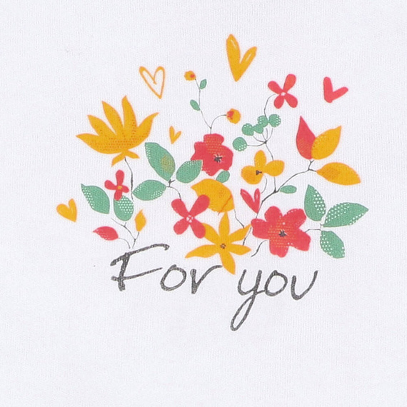 Bicycle T-shirt niemowlęcy z bawełny organicznej Nini biały