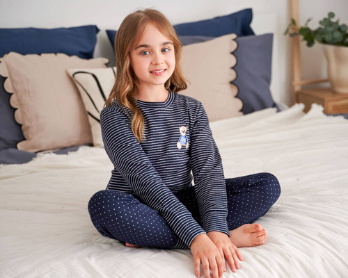 5255 Piżama dziecięca Unisex Doctor Nap - navy blue