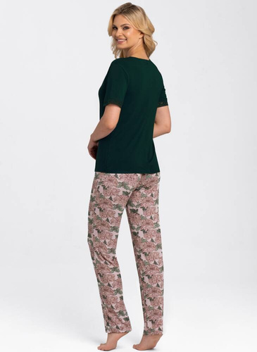 Felicity Piżama Damska Babella- butelkowa zieleń 