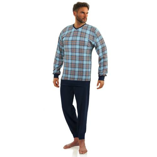 2576/41 Piżama Męska Sesto Senso - granatowy