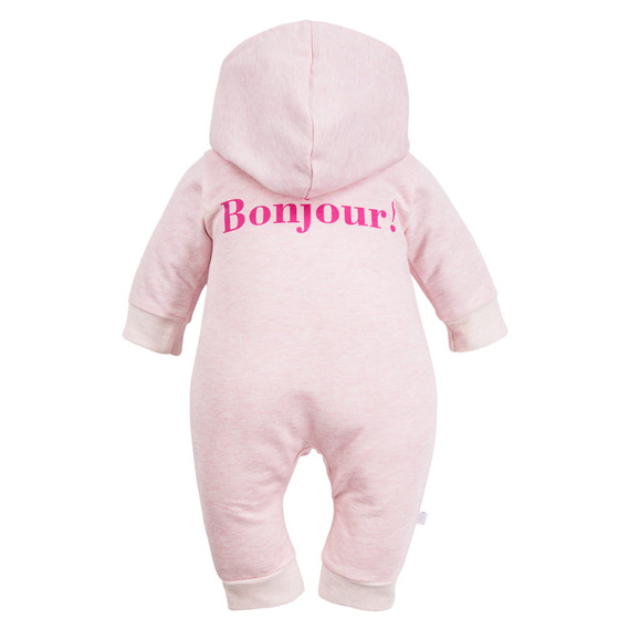 Bonjour Kombinezon dresowy z kapturem Eevi - różowy