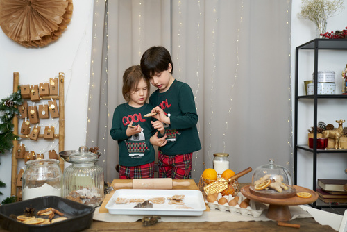 Tess Piżama dziecięca Italian Fashion - zielony/druk