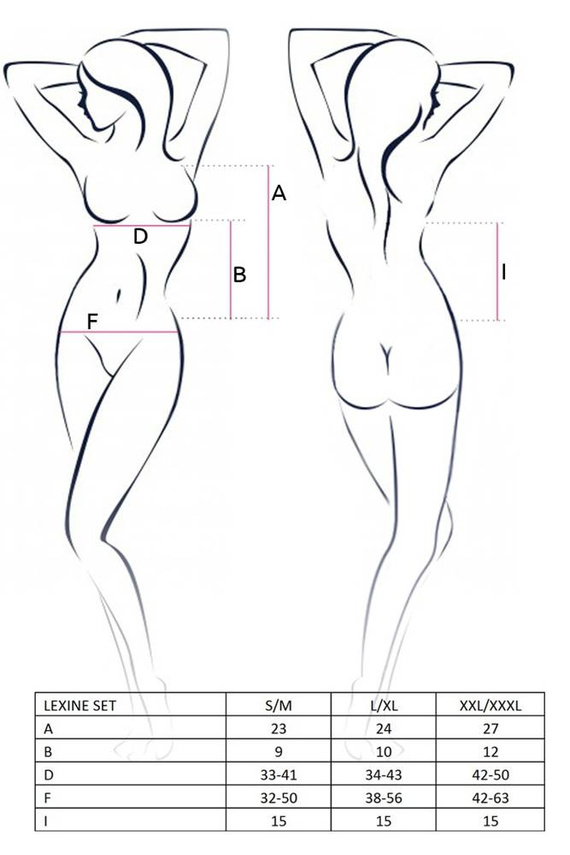 Lexine Set Komplet Passion czarny