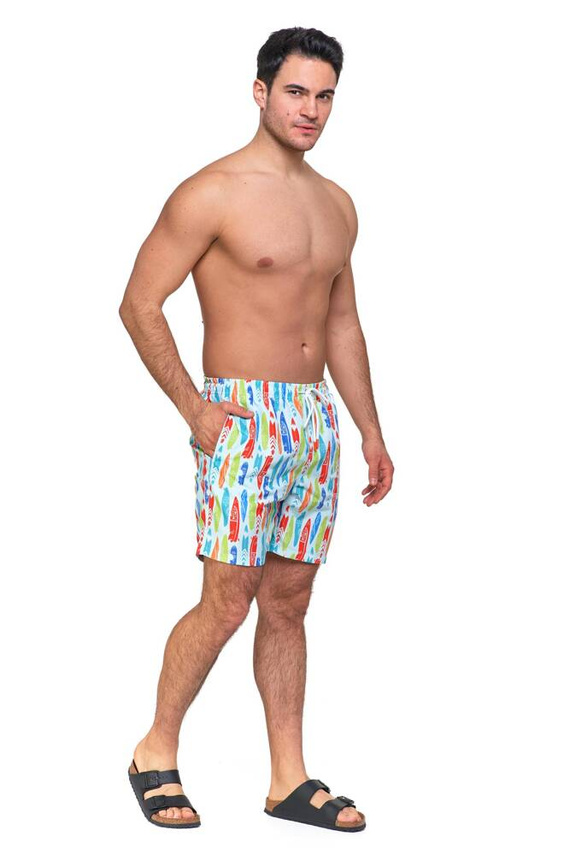 KSZ2600-004 Kąpielówki męskie Moraj - biały wzór 2