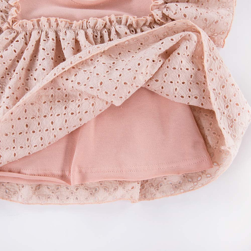 Daisy Sukienka z krótkim rękawem Eevi - jasny róż