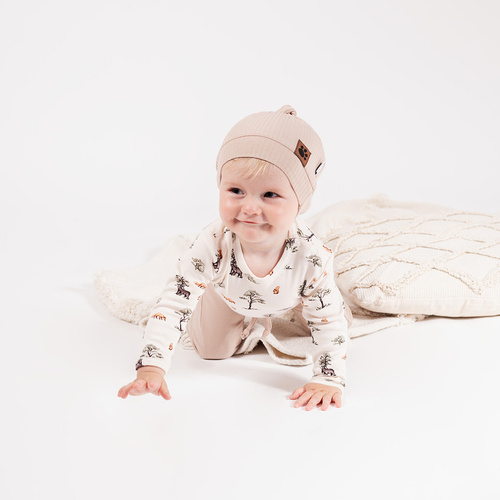 218094 Yogi Bear Body niemowlęce Nicol – bawełna, długi rękaw, leśny wzór