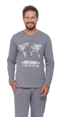 4517 Piżama Męska Doctor Nap - dark grey