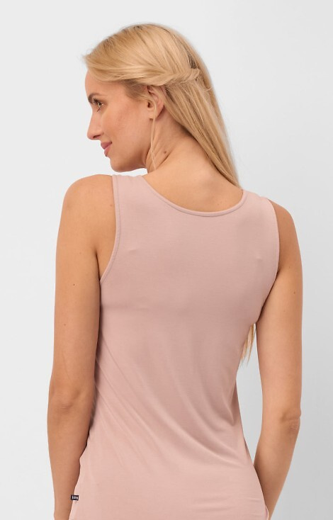 LVS 001 Bamboo Koszulka bawełniana Key - beżowa 