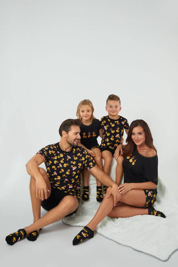 Anatre Piżama dziewczęca Italian Fashion - czarny/druk 