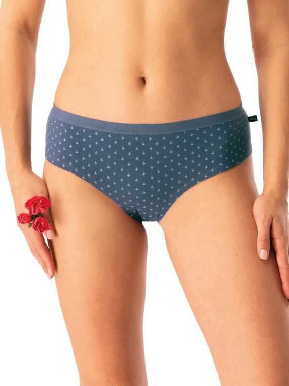 Figi damskie Key LPN 742 grafitowy – bawełniane, komfortowe, zestaw 2 sztuki