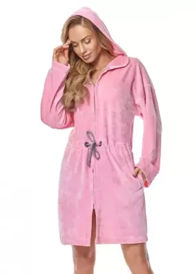 9118 Szlafrok damski L&L- różowy