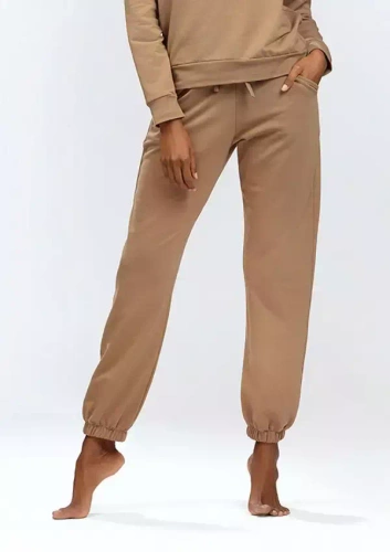 Wenezja spodnie dresowe Dkaren brązowy