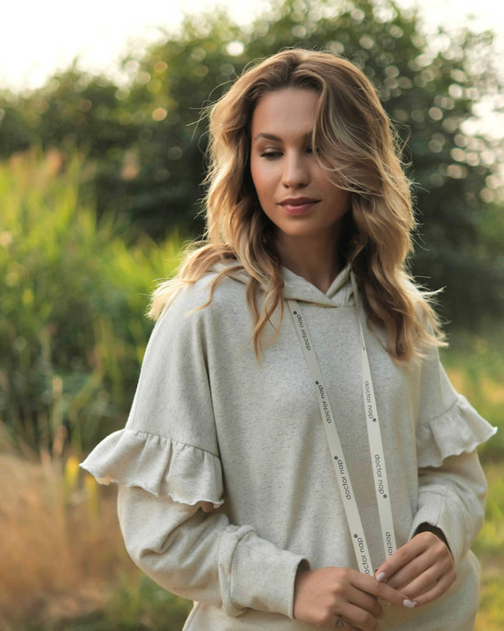 4308 Bluza dresowa Doctor Nap - salt pepper