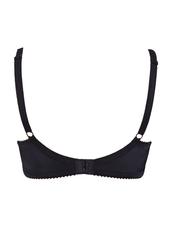 Donna 1962 Biustonosz miękki na fiszbinach z mikrofibry, bawełna, czarny