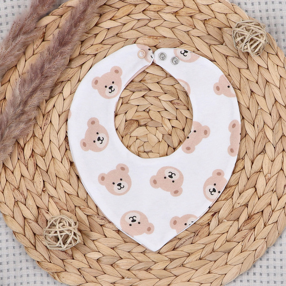 ABK-0048 Sweet Bears Komplet niemowlęcy z bawełny organicznej Nini 