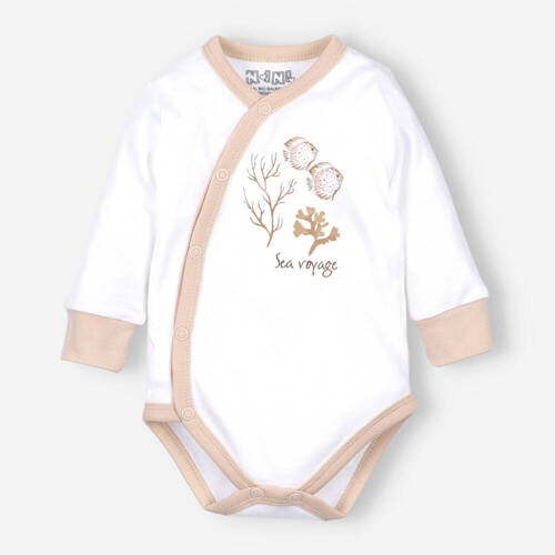 Turtles Body kopertowe z bawełny organicznej Nini ecru