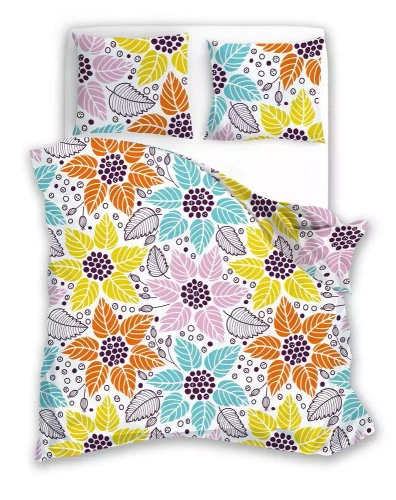Harmony 14 Pościel z mikrofibry kwiaty Faro kolorowy