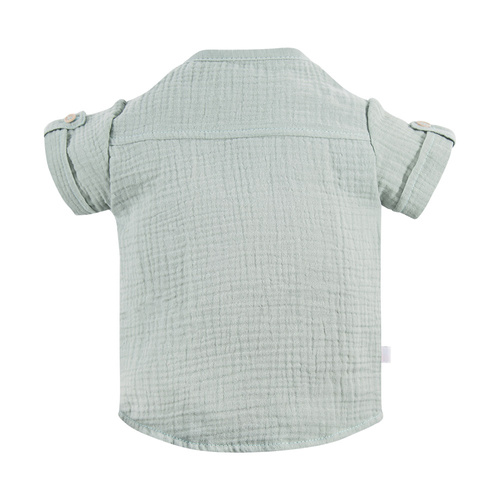 Pearfect Koszula chłopięca muślinowa Eevi - zielony