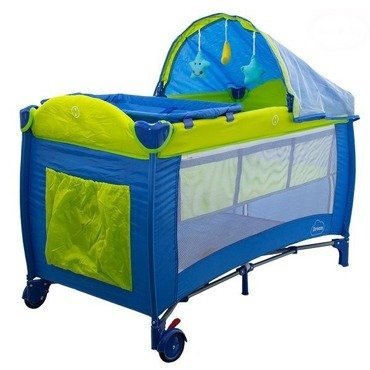 Łóżeczko podróżne DREAM EURObaby niebieskie