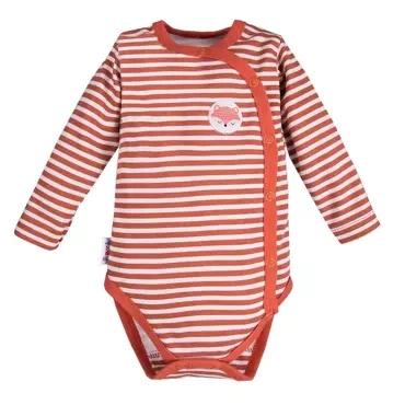 Adventure Rozpinane body dla dziewczynki paski Ewa Klucze- fiolet/rudy