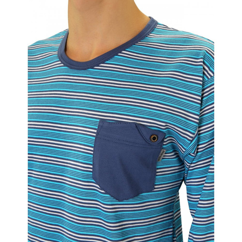 02 Piżama Męska długi rękaw i spodnie Sesto Senso - K67ZC