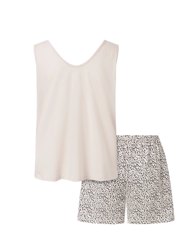 Make It Happen Piżama damska Momenti Per Me beige	