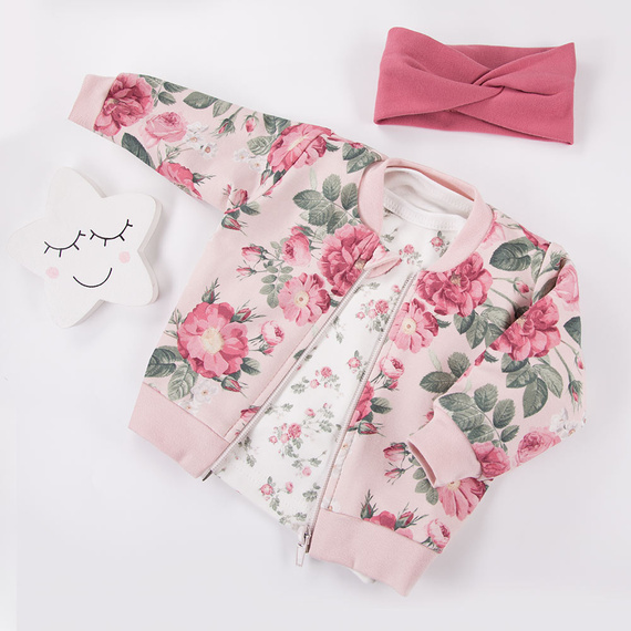 Roses Bluzka dziewczęca Eevi- biały druk