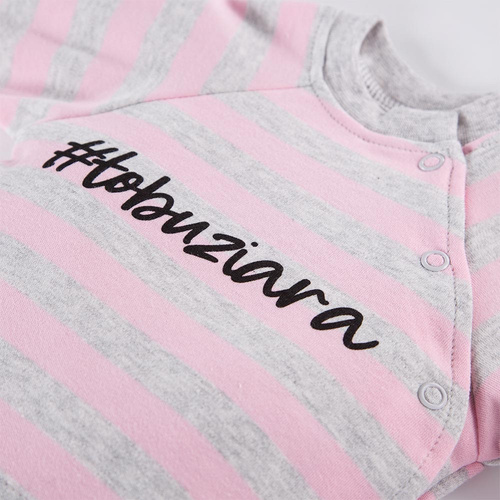 Ancymon Bluzka niemowlęca 2-pak Eevi - szary/różowy