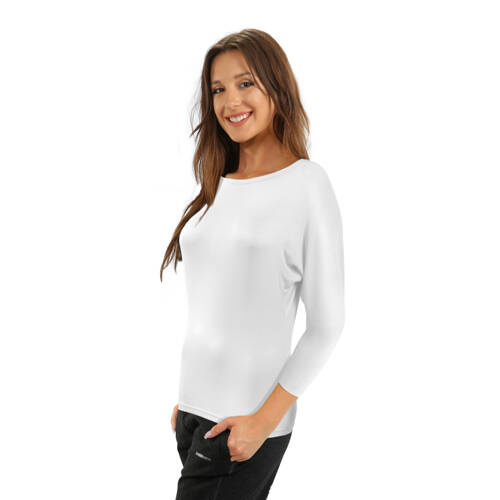 Andrea Bluzka damska kimono Sesto Senso biały