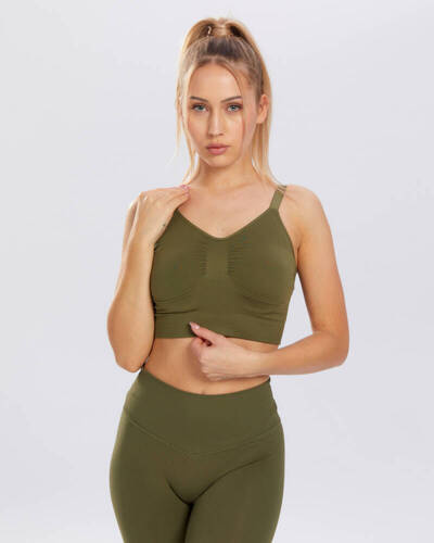 Flex biustonosz sportowy Spaio khaki