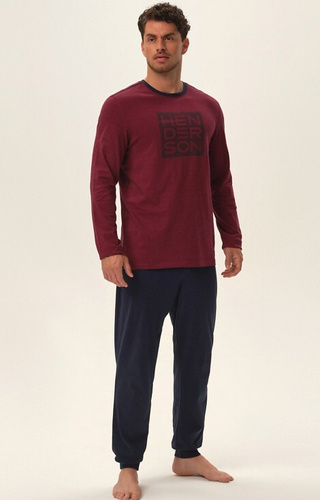 41909 Jarvis Piżama Męska Core Henderson - red