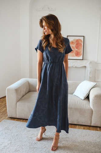 Sukienka ciążowa i do karmienia Milk & Love Lovely Dress Long granatowa