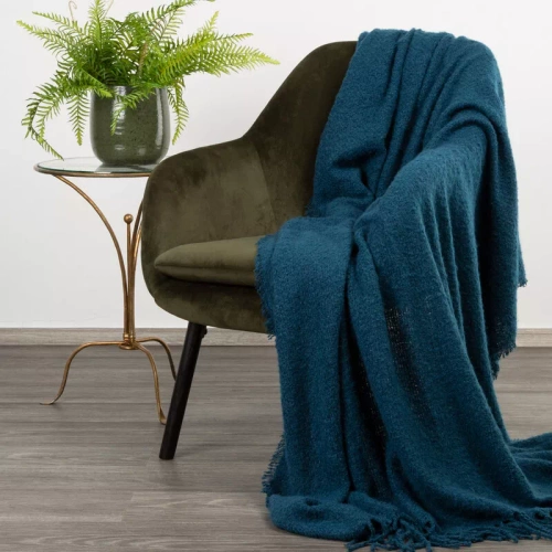 Bela Koc narzuta imitująca buklę Eurofirany granatowy