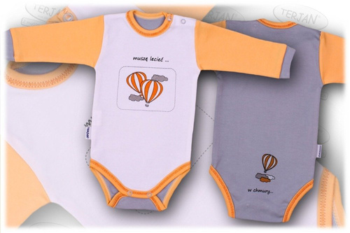 Body długi rękaw "BALONIK" żółty Terjan