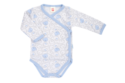 03239D "Blue Bears" Body dzidziuś z długim rękawem Makoma