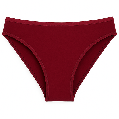 004 Limited Figi damskie De Lafense – klasyczne, niski stan, wiskoza - bordowy